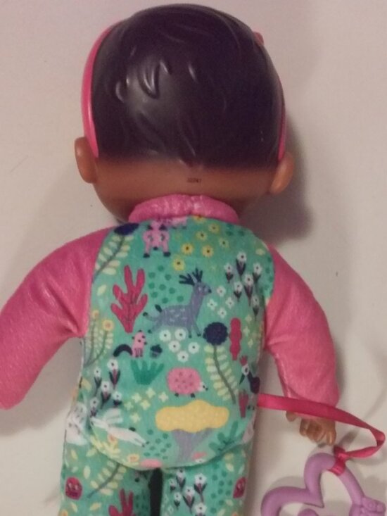 Baby Alive Doll African American Soft With Toy 11 1/2" Tall No Tag But Writing O - Picture 3 of 6